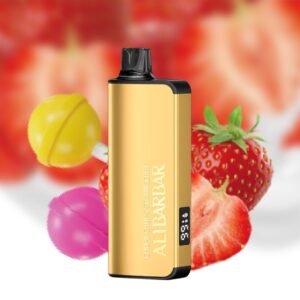 alibarbar 9000 puffs vape chupa chups strawberry