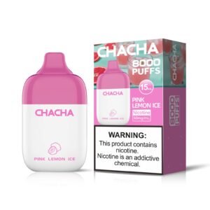 chacha disposable vape 8000 puff pink lemon ice